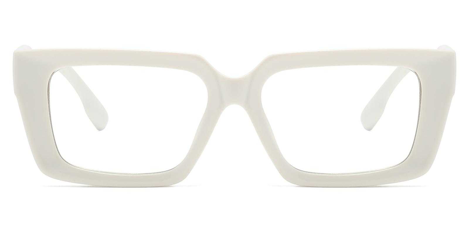 Candice White Plastic Eyeglasses , UniversalBridgeFit Frames from ABBE Glasses