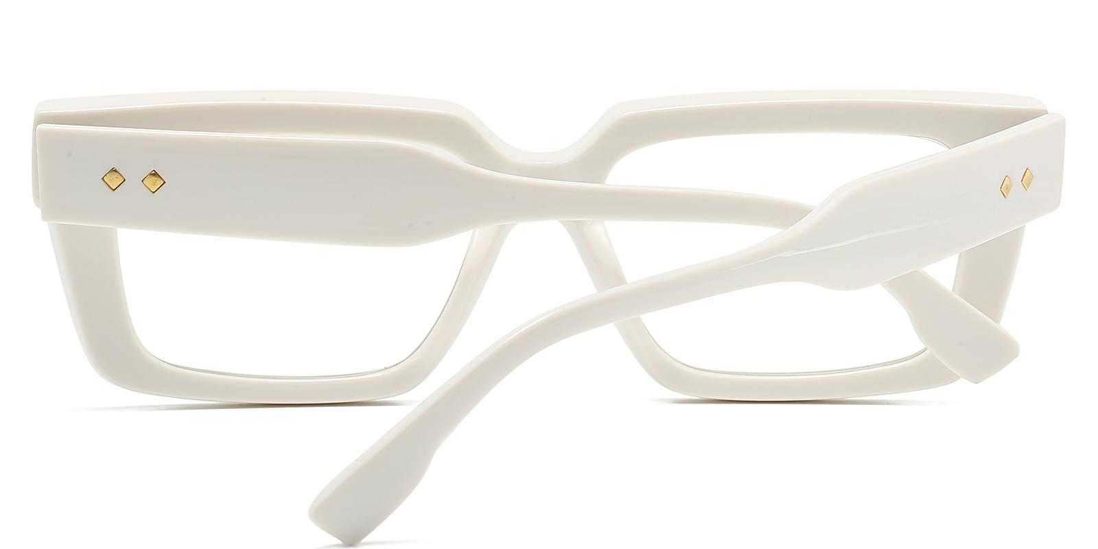 Candice White Plastic Eyeglasses , UniversalBridgeFit Frames from ABBE Glasses