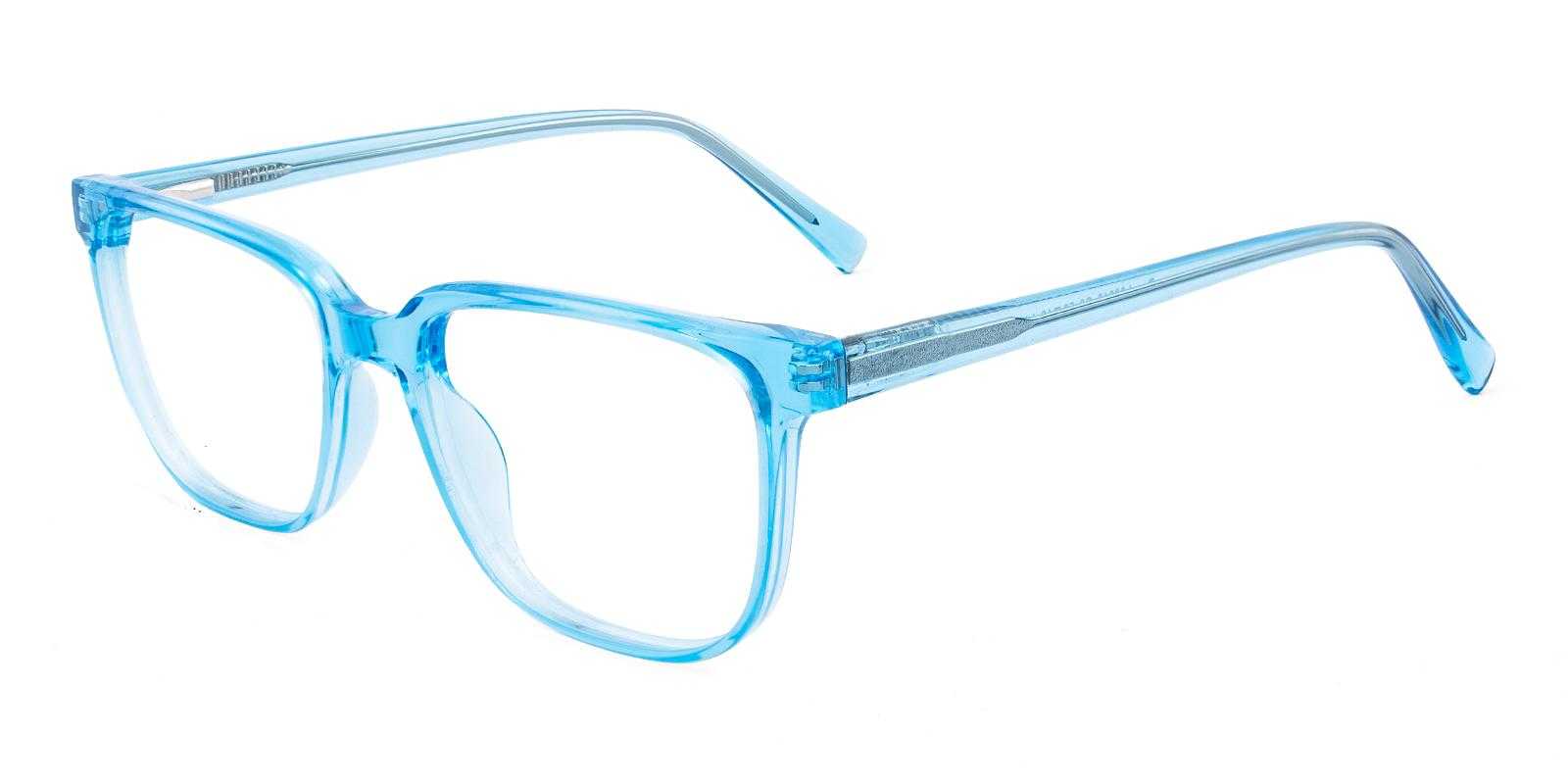 Bristol Blue Acetate Eyeglasses , SpringHinges , UniversalBridgeFit Frames from ABBE Glasses