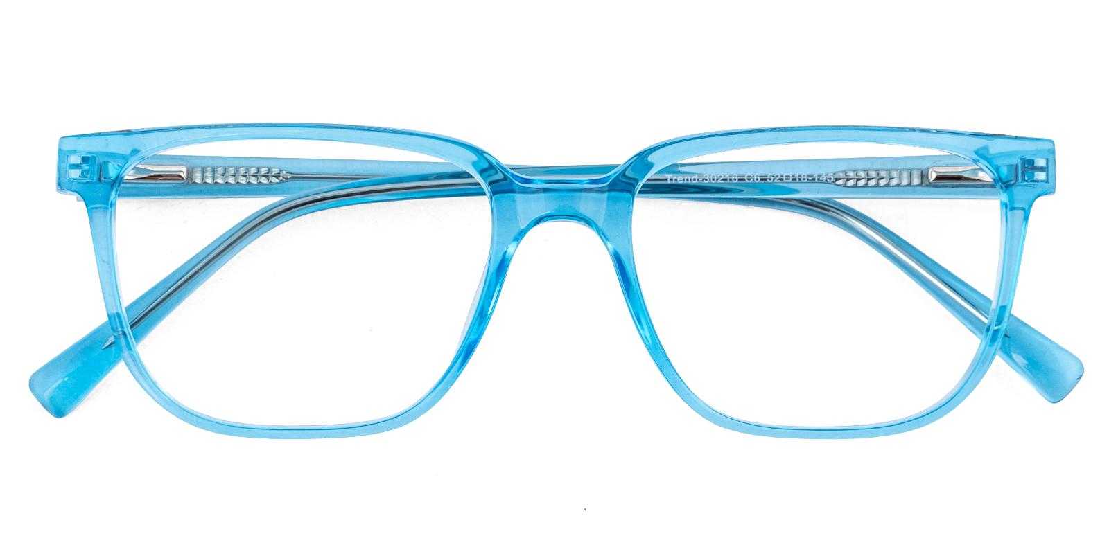 Bristol Blue Acetate Eyeglasses , SpringHinges , UniversalBridgeFit Frames from ABBE Glasses