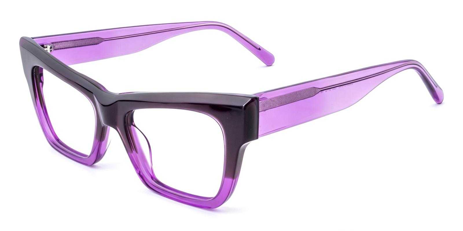 Kensee Purple Acetate Eyeglasses , UniversalBridgeFit Frames from ABBE Glasses