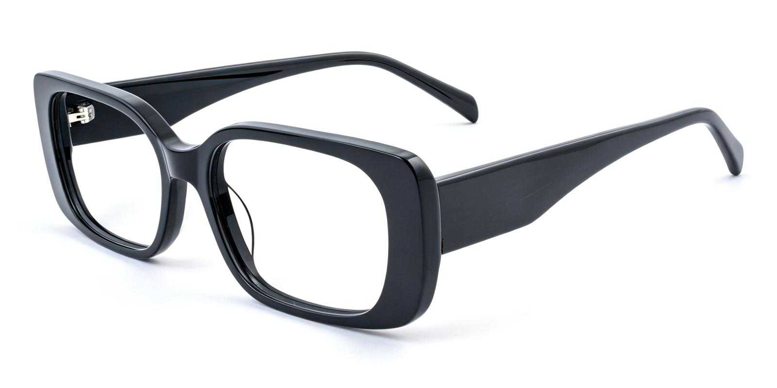 Annabel Black Acetate Eyeglasses , UniversalBridgeFit Frames from ABBE Glasses