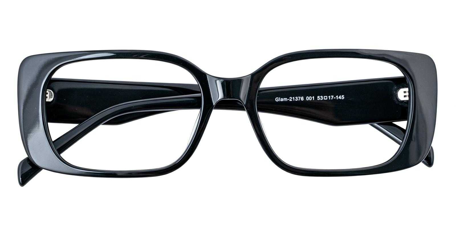 Annabel Black Acetate Eyeglasses , UniversalBridgeFit Frames from ABBE Glasses