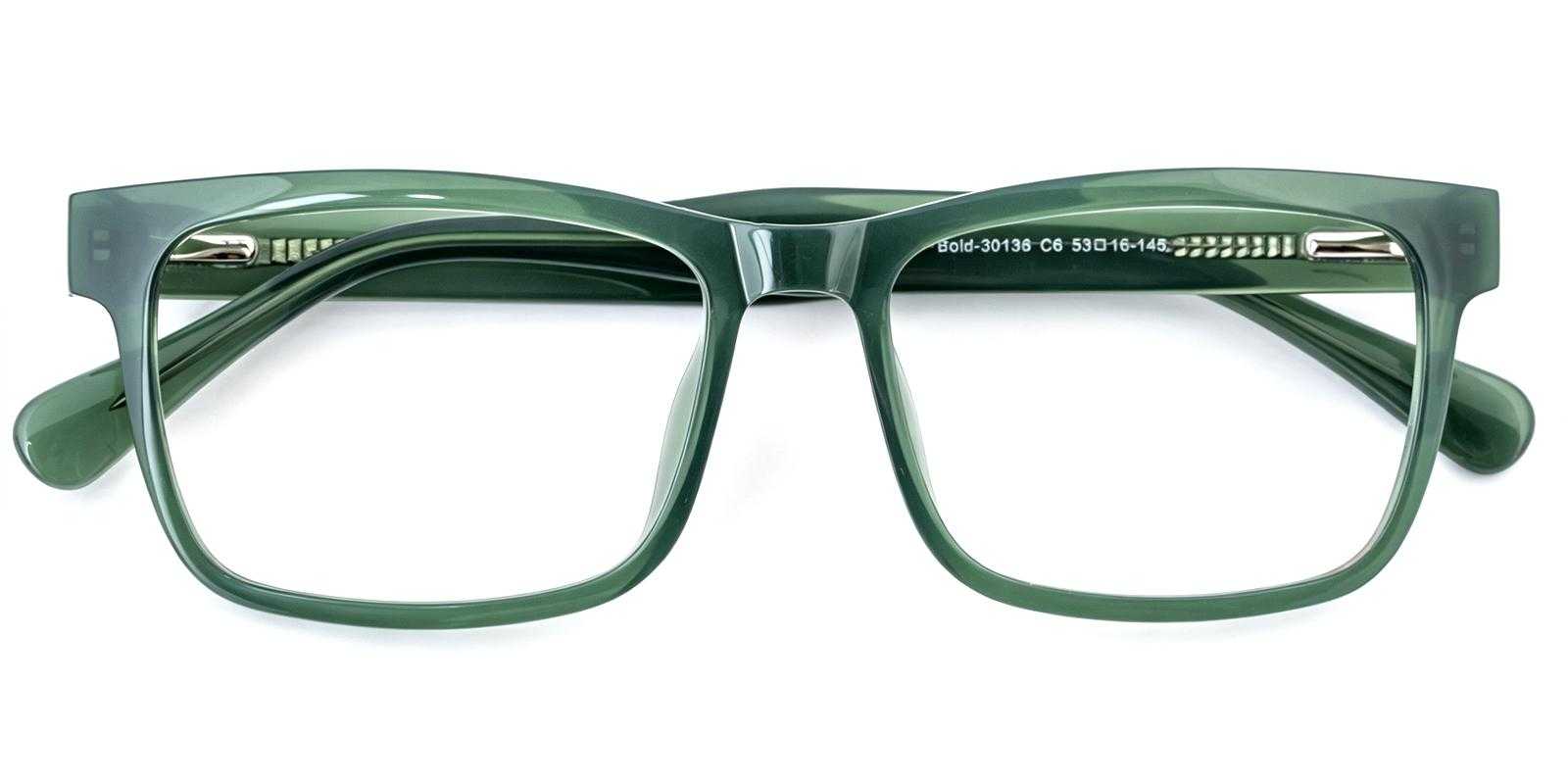 Delia Green Acetate Eyeglasses , SpringHinges , UniversalBridgeFit Frames from ABBE Glasses