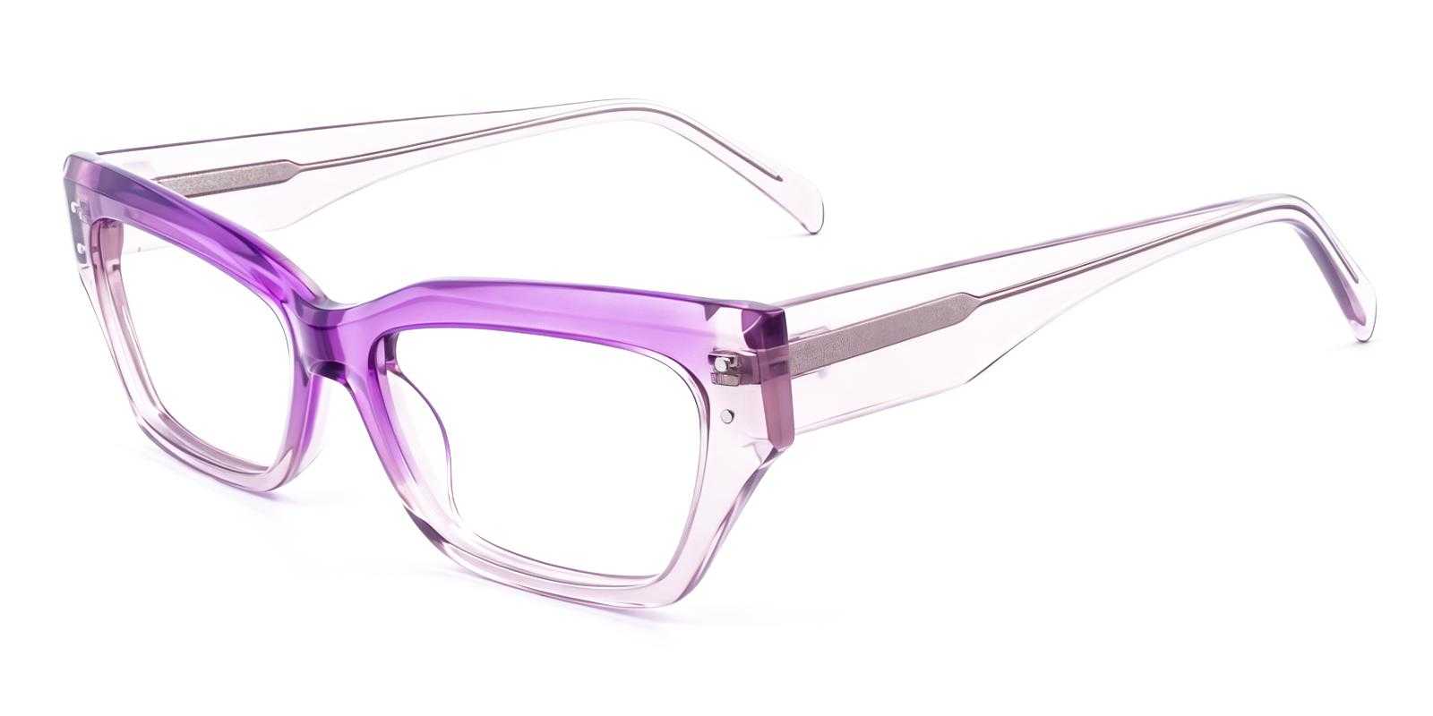 Elma Purple Acetate Eyeglasses , UniversalBridgeFit Frames from ABBE Glasses