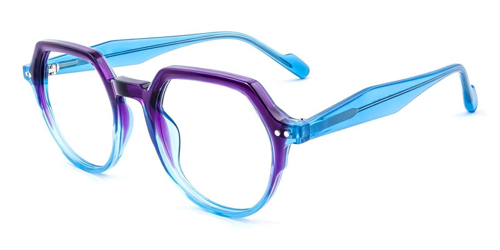 Bridget Blue Acetate Eyeglasses , UniversalBridgeFit Frames from ABBE Glasses