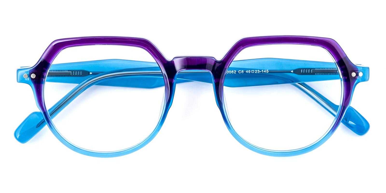 Bridget Blue Acetate Eyeglasses , UniversalBridgeFit Frames from ABBE Glasses