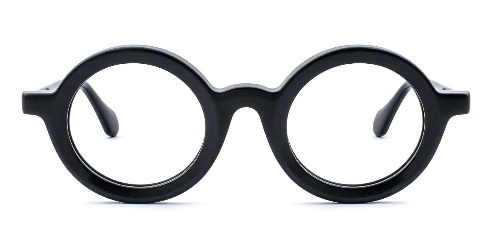 Huggins Black Acetate Eyeglasses , UniversalBridgeFit Frames from ABBE Glasses