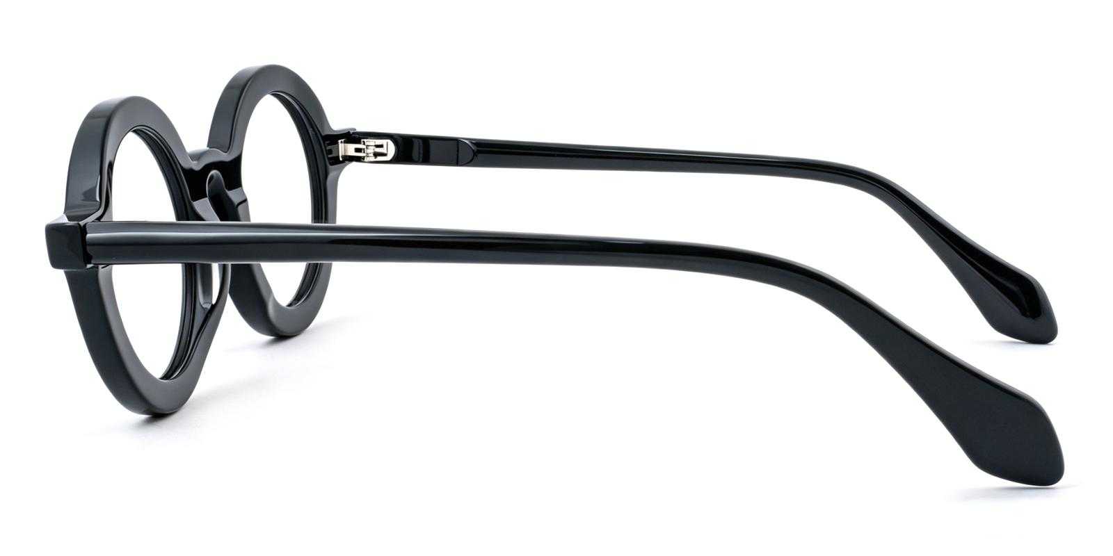 Huggins Black Acetate Eyeglasses , UniversalBridgeFit Frames from ABBE Glasses