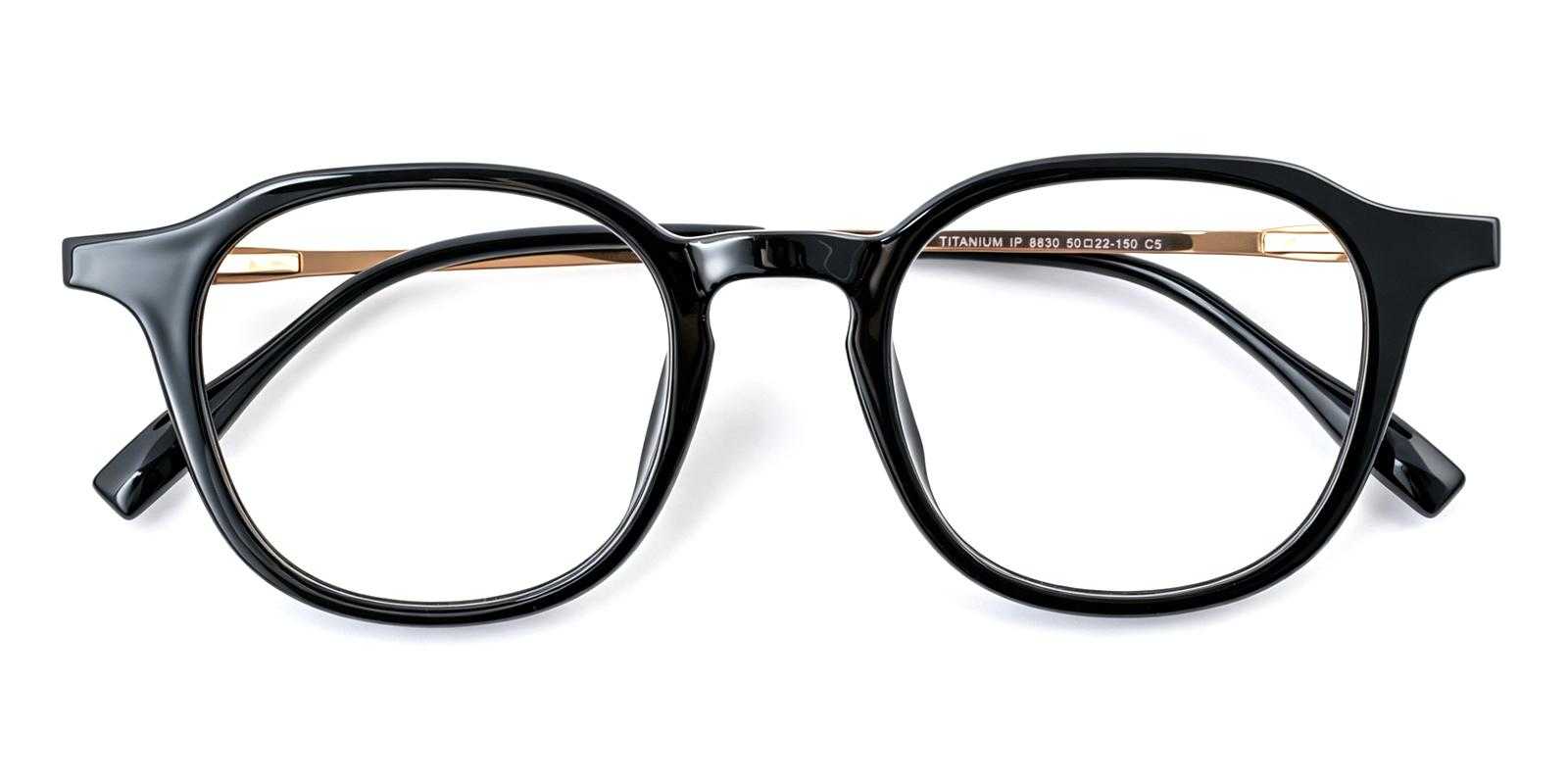 Murphy Black Titanium , TR Eyeglasses , UniversalBridgeFit Frames from ABBE Glasses