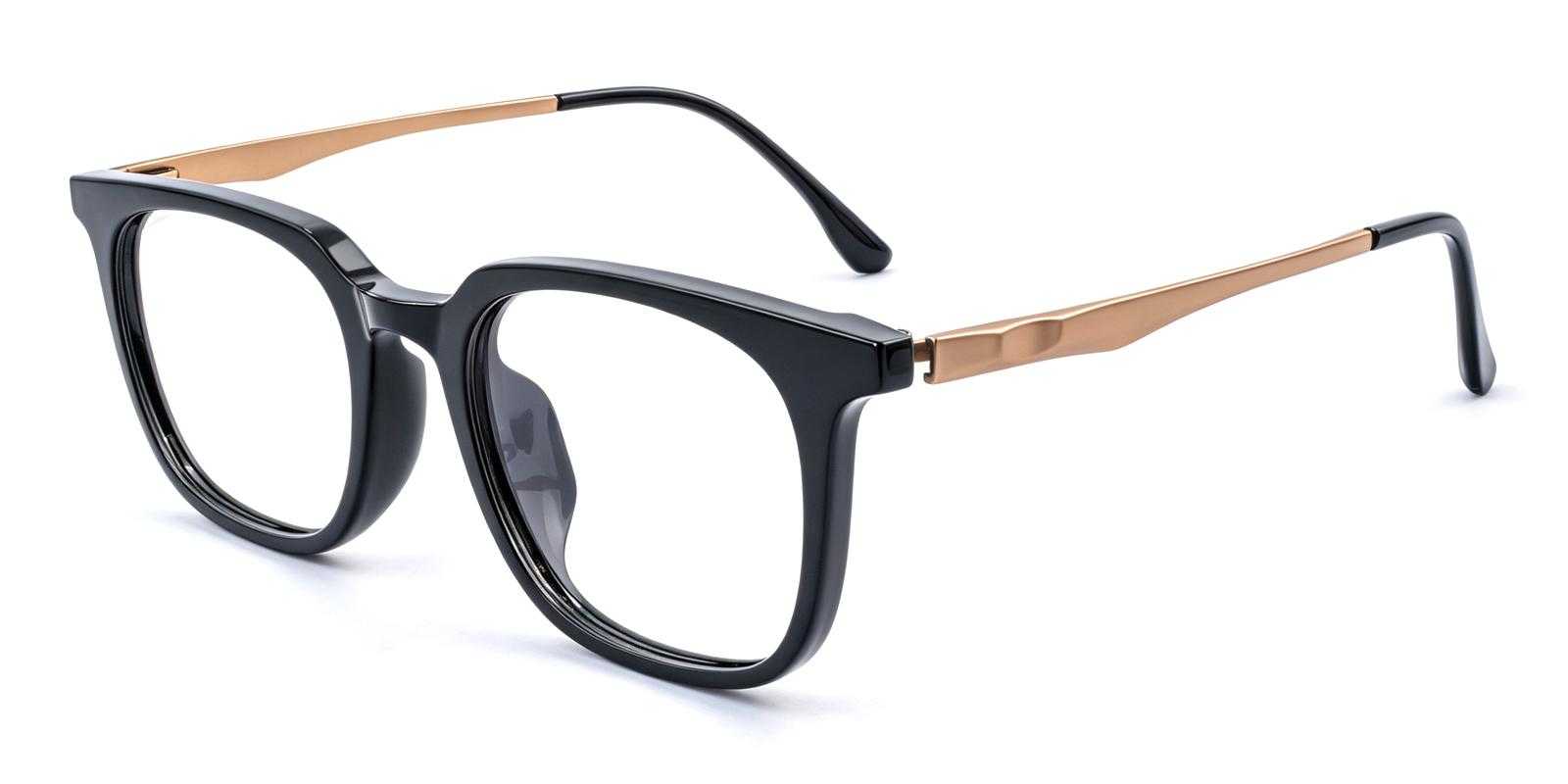 Ludington Black Titanium , TR Eyeglasses , UniversalBridgeFit Frames from ABBE Glasses