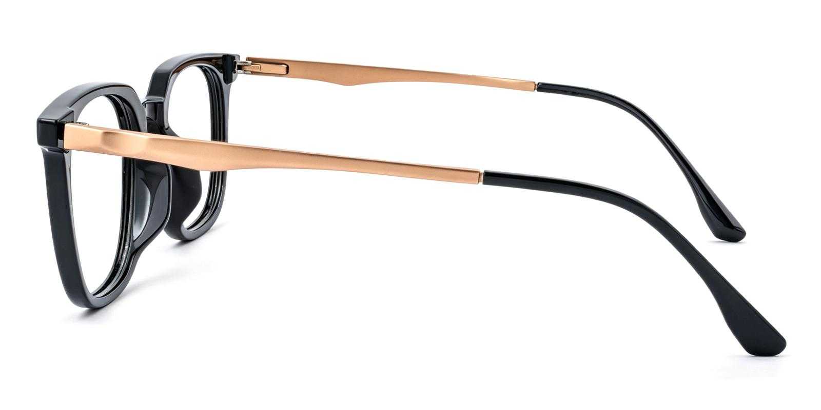 Ludington Black Titanium , TR Eyeglasses , UniversalBridgeFit Frames from ABBE Glasses