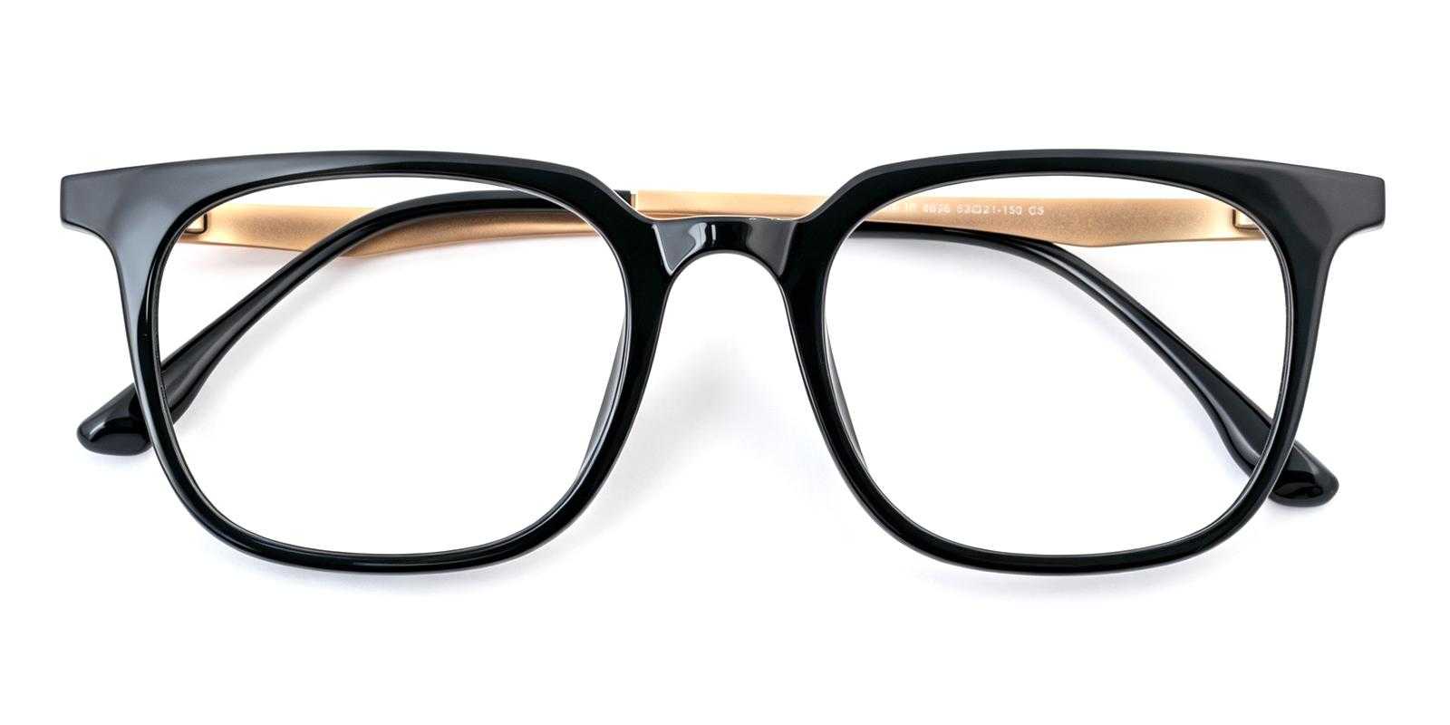 Ludington Black Titanium , TR Eyeglasses , UniversalBridgeFit Frames from ABBE Glasses