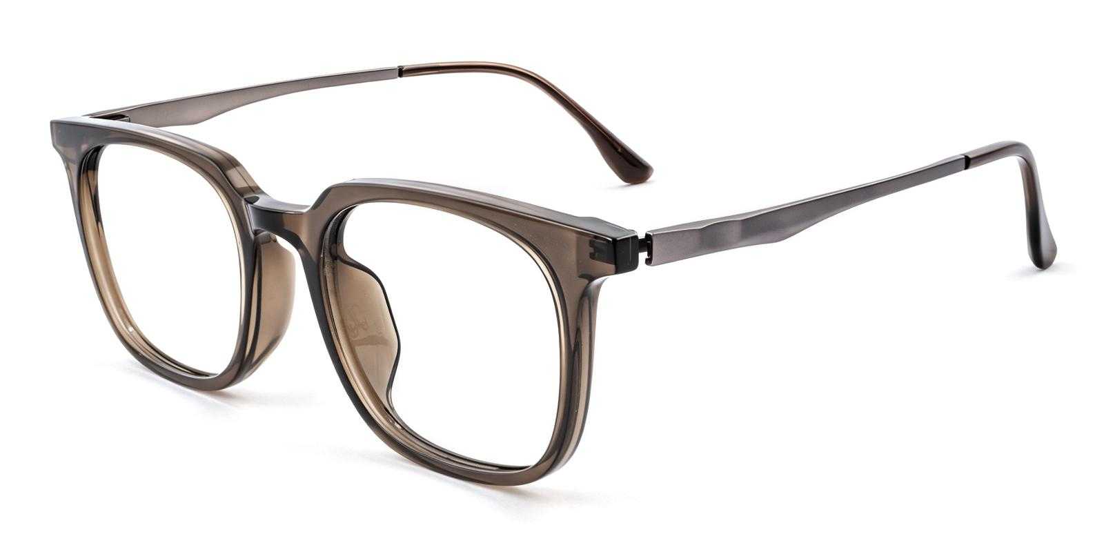 Ludington Brown Titanium , TR Eyeglasses , UniversalBridgeFit Frames from ABBE Glasses