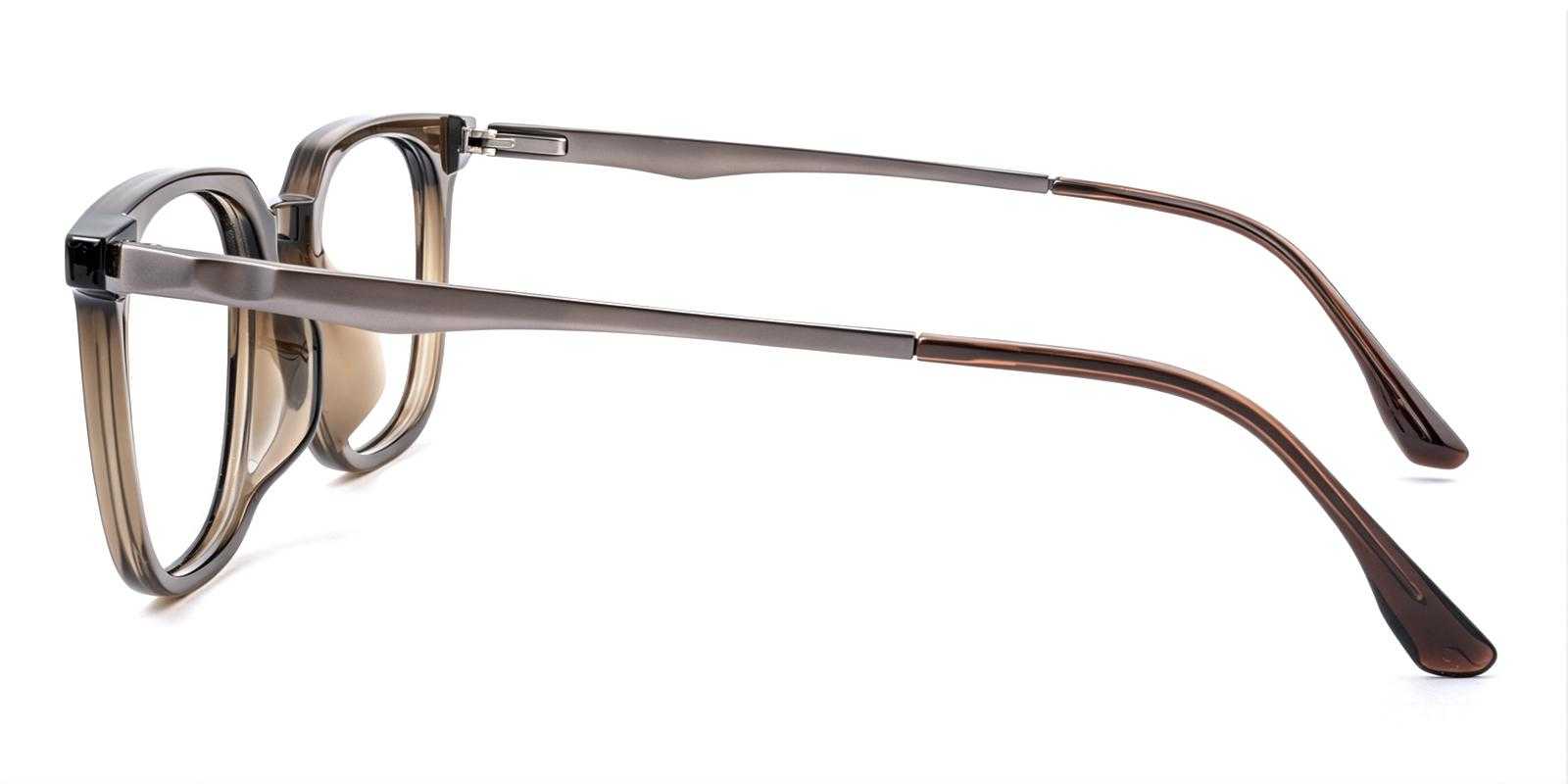 Ludington Brown Titanium , TR Eyeglasses , UniversalBridgeFit Frames from ABBE Glasses
