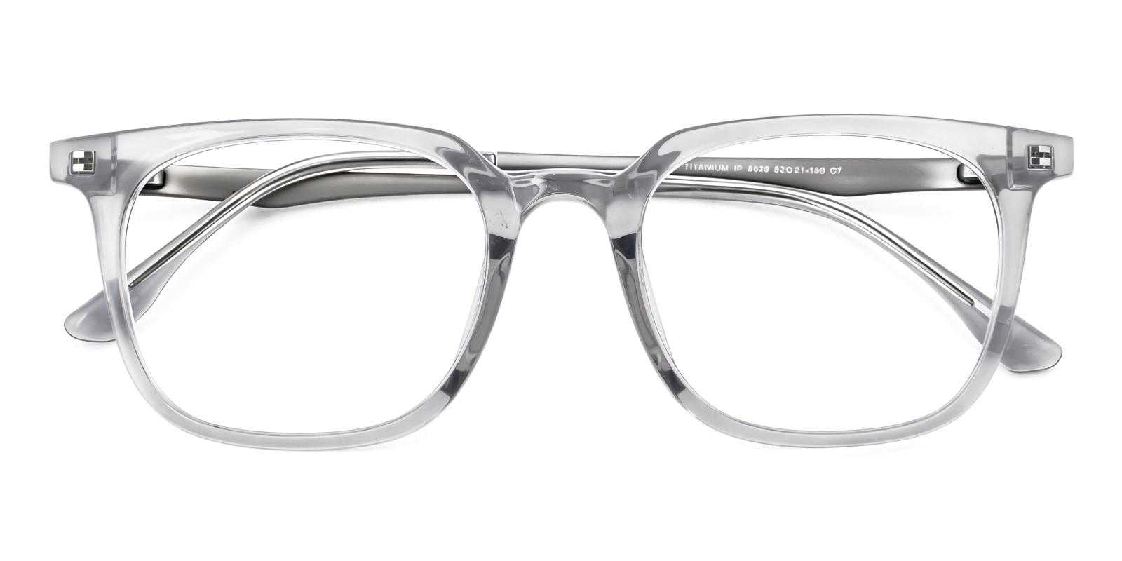 Ludington Gray Titanium , TR Eyeglasses , UniversalBridgeFit Frames from ABBE Glasses
