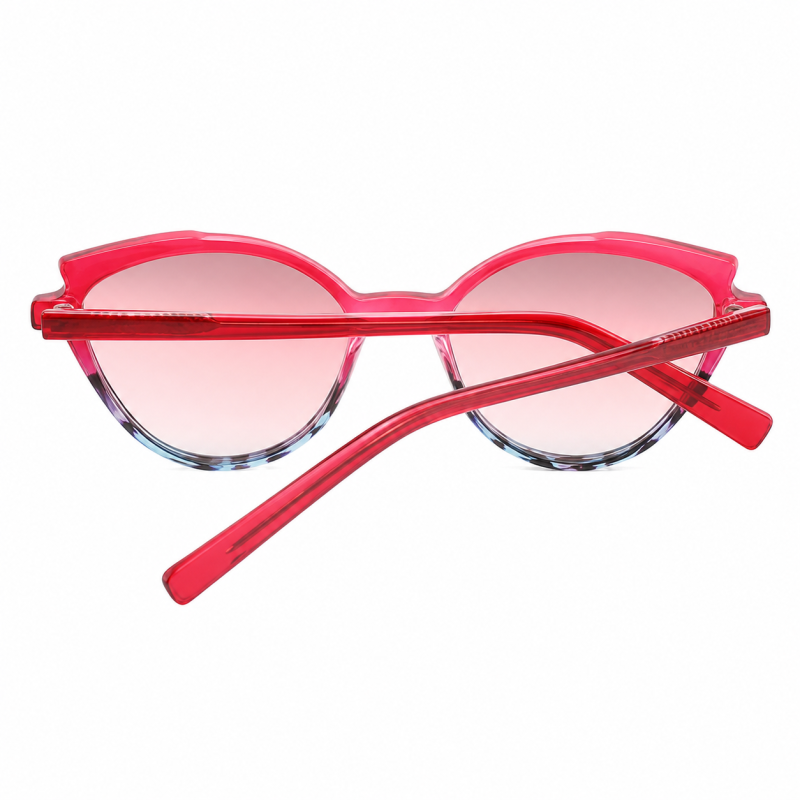 Lambert Red Plastic Sunglasses , UniversalBridgeFit Frames from ABBE Glasses