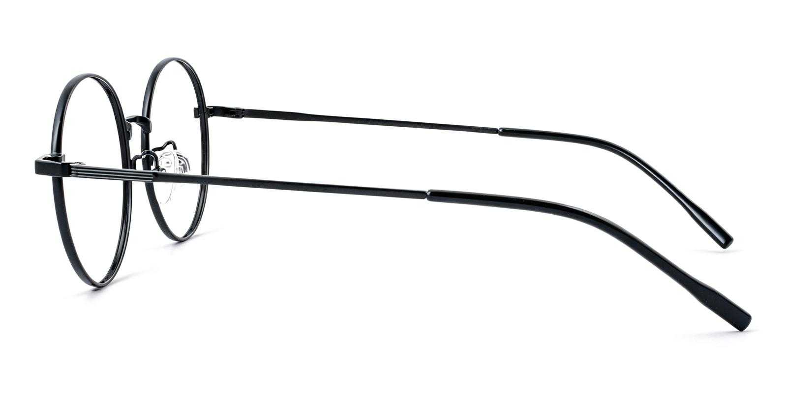 Rupert Black Titanium Eyeglasses , Lightweight , NosePads Frames from ABBE Glasses