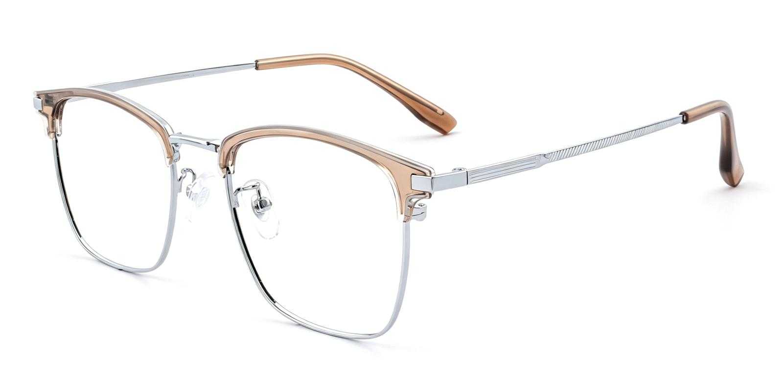 Hoyle Brown Acetate , Titanium Eyeglasses , NosePads Frames from ABBE Glasses