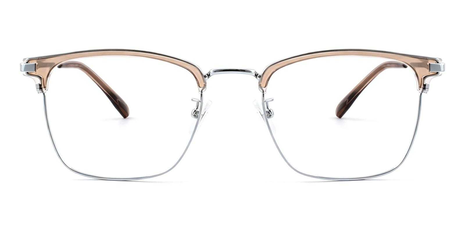 Hoyle Brown Acetate , Titanium Eyeglasses , NosePads Frames from ABBE Glasses