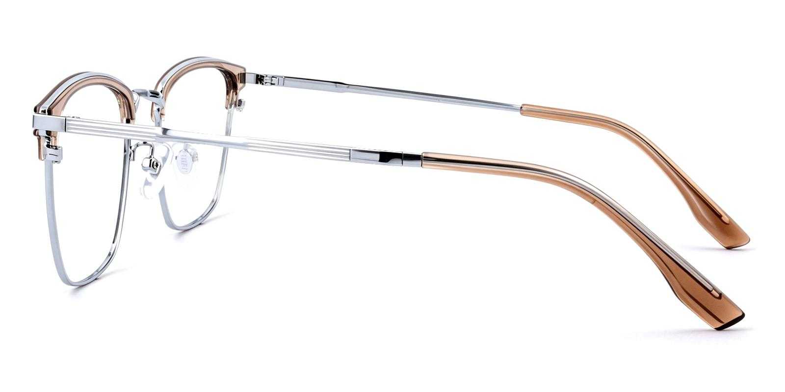 Hoyle Brown Acetate , Titanium Eyeglasses , NosePads Frames from ABBE Glasses
