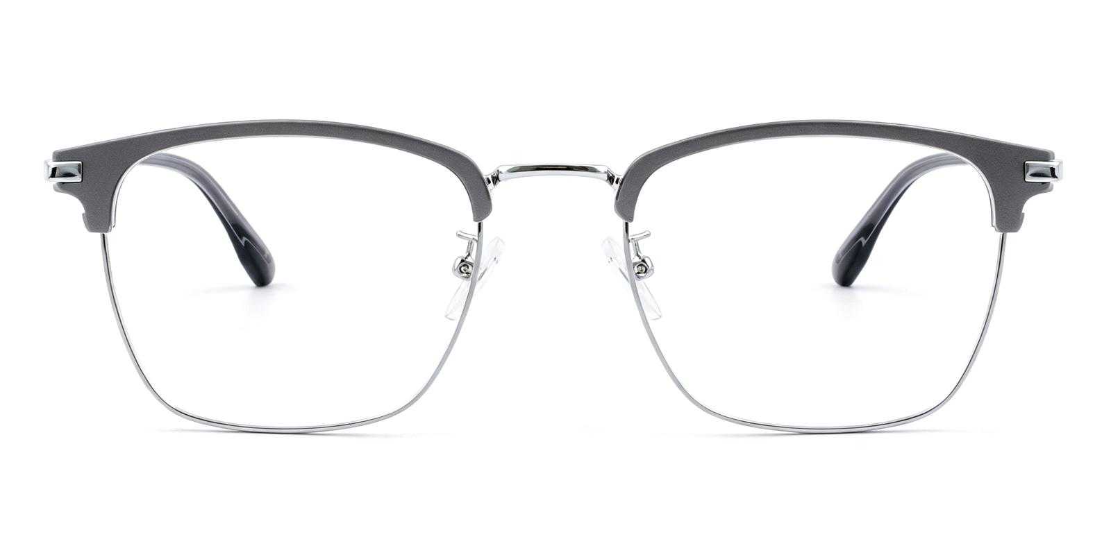 Hoyle Gray Acetate , Titanium Eyeglasses , NosePads Frames from ABBE Glasses