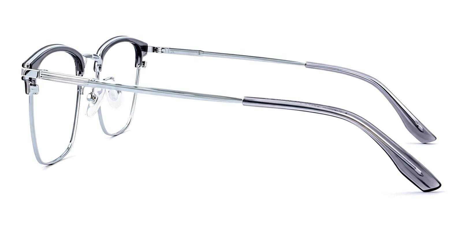 Hoyle Gray Acetate , Titanium Eyeglasses , NosePads Frames from ABBE Glasses