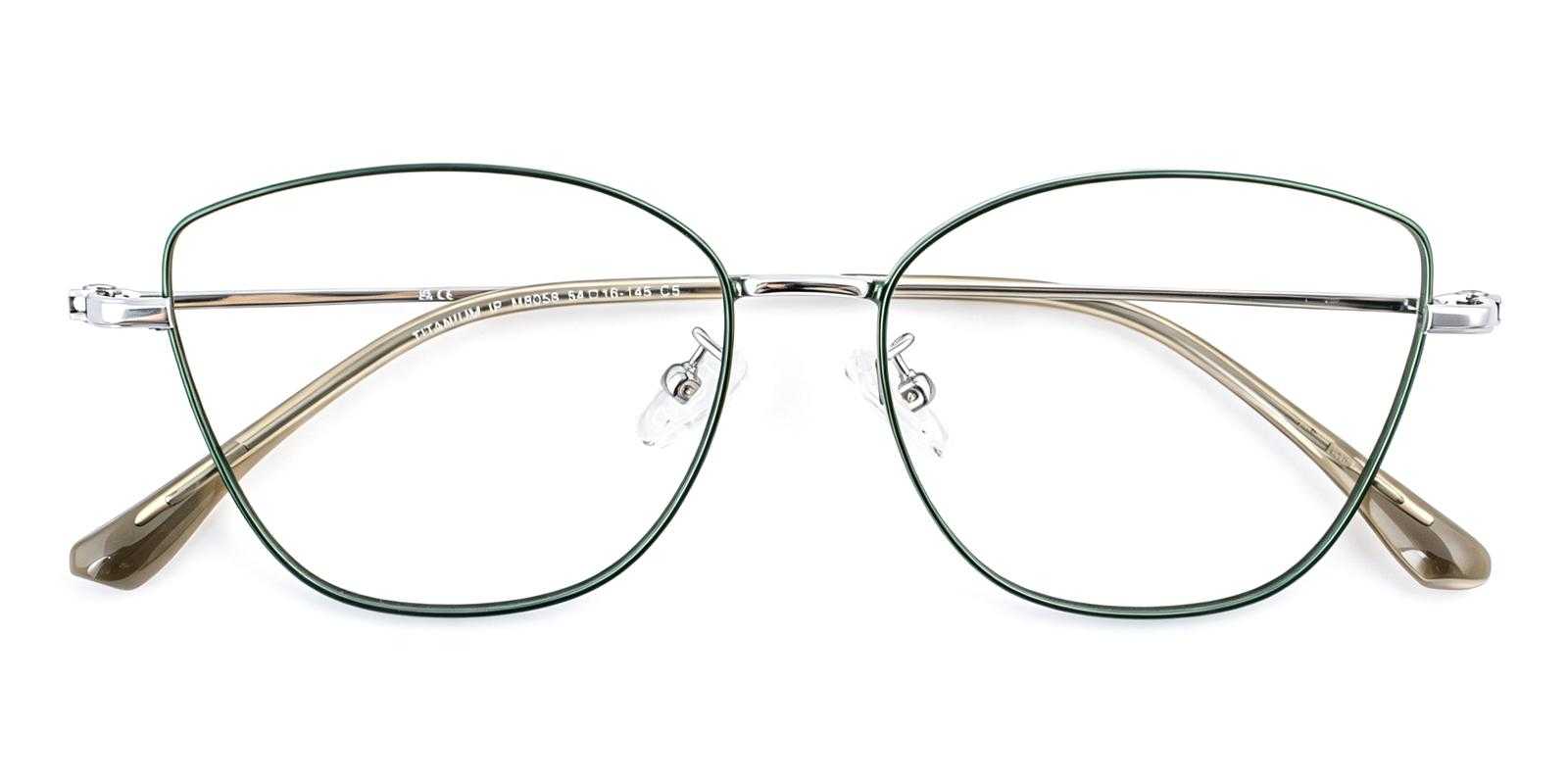 Jeremiah Green Titanium Eyeglasses , Lightweight , NosePads Frames from ABBE Glasses