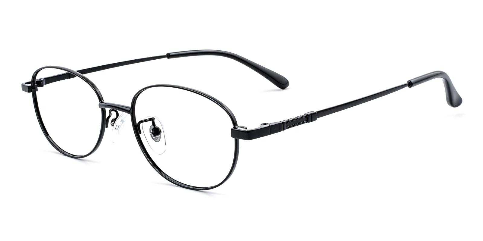 Pyrus Black Titanium Eyeglasses , Lightweight , NosePads Frames from ABBE Glasses