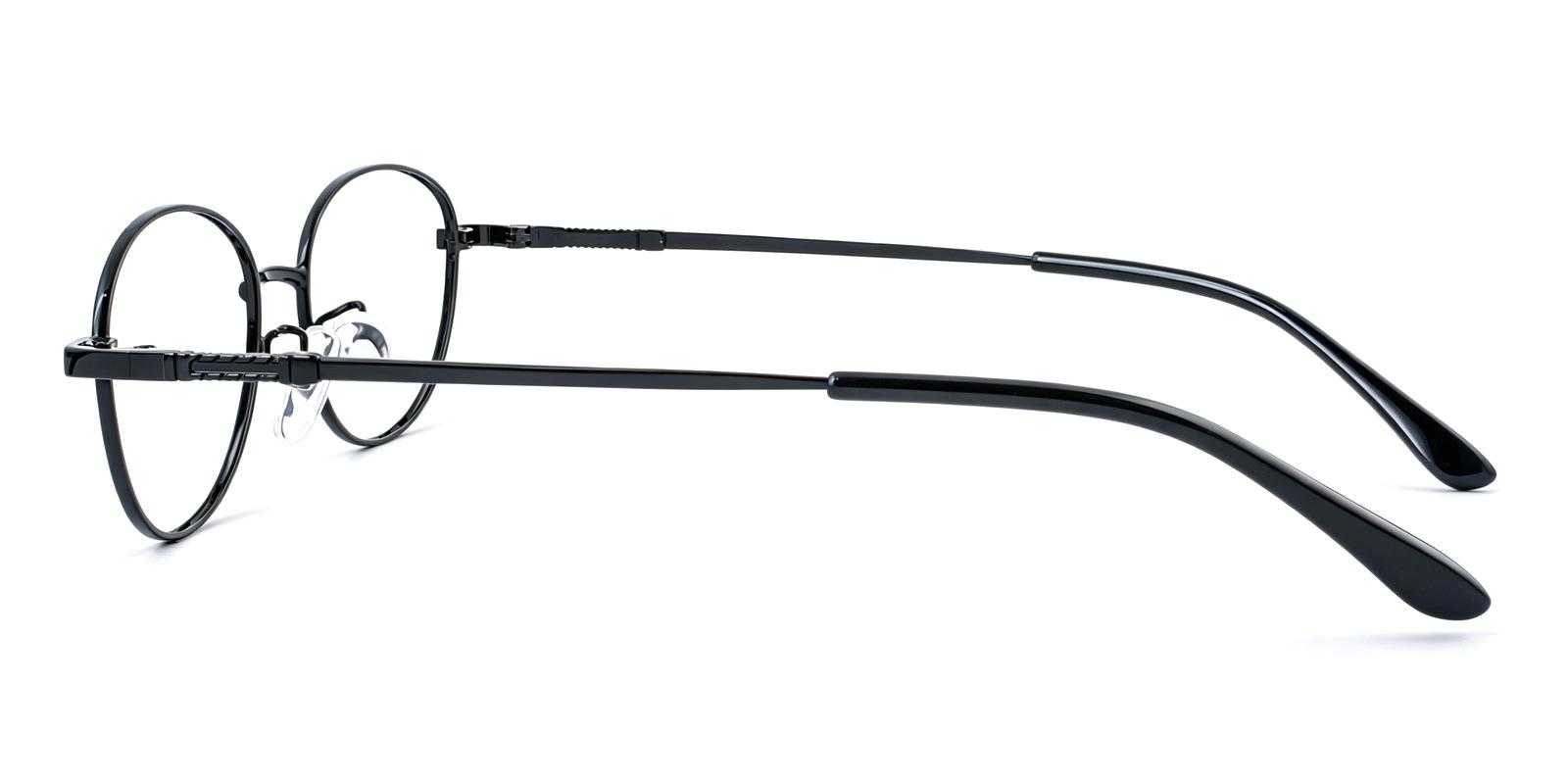 Pyrus Black Titanium Eyeglasses , Lightweight , NosePads Frames from ABBE Glasses