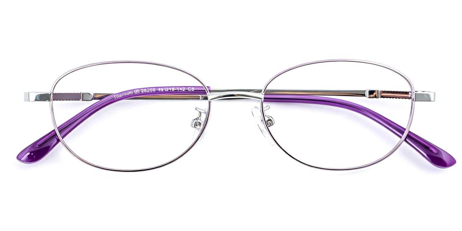 Pyrus Purple Titanium Eyeglasses , Lightweight , NosePads Frames from ABBE Glasses