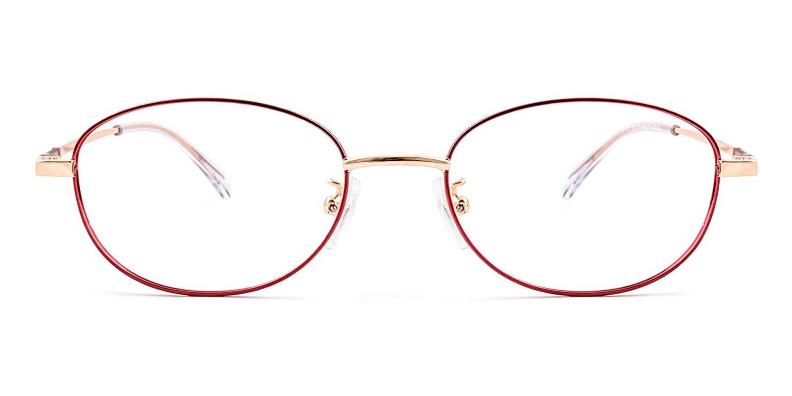Pyrus Red Titanium Eyeglasses , Lightweight , NosePads Frames from ABBE Glasses