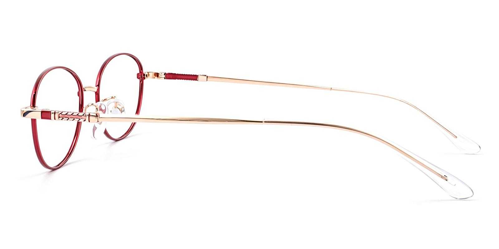 Pyrus Red Titanium Eyeglasses , Lightweight , NosePads Frames from ABBE Glasses
