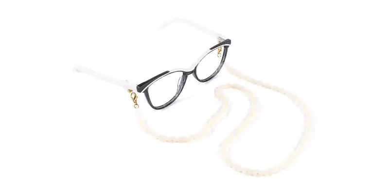 Satant-Eyeglasses Chain White  Frames from ABBE Glasses