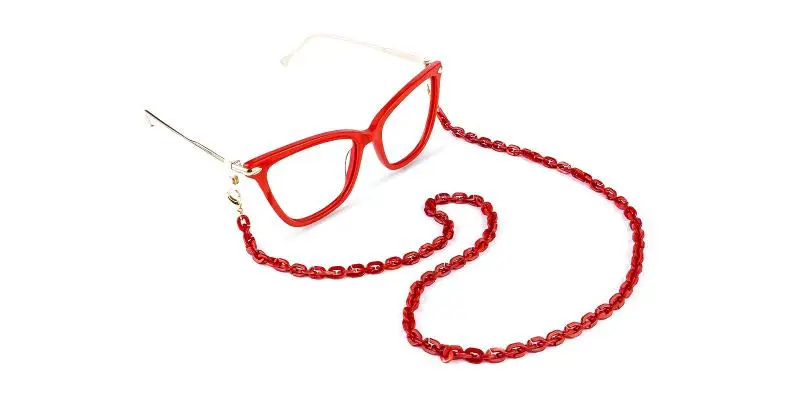 Ballet - Eyeglasses Chain Red  Frames from ABBE Glasses