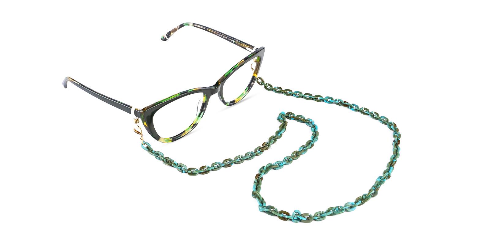 Mes - Eyeglasses Chain Green  eyeglasses-chain , glasses-chain Frames from ABBE Glasses