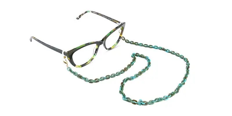 Mes - Eyeglasses Chain Green  Frames from ABBE Glasses