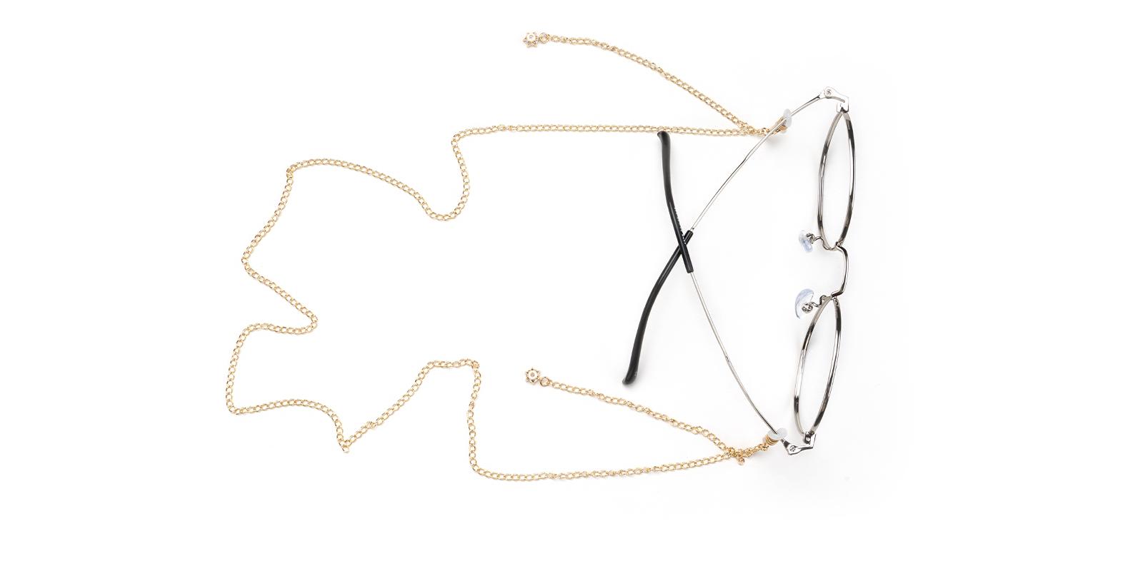 Metal Eyeglass Chain Gold   Frames from ABBE Glasses