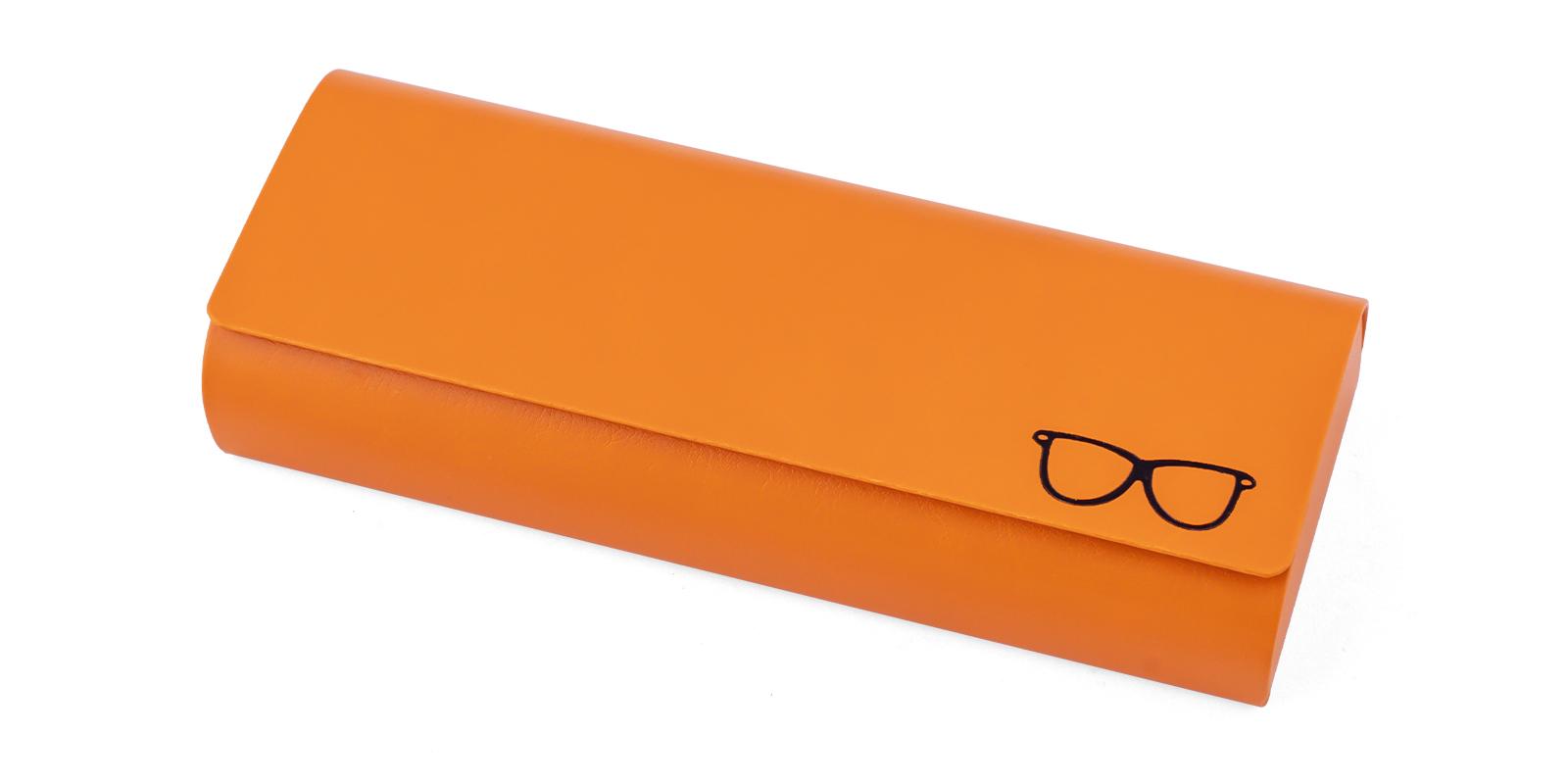 Iron Eyeglasses Case AB18601 Orange   Frames from ABBE Glasses