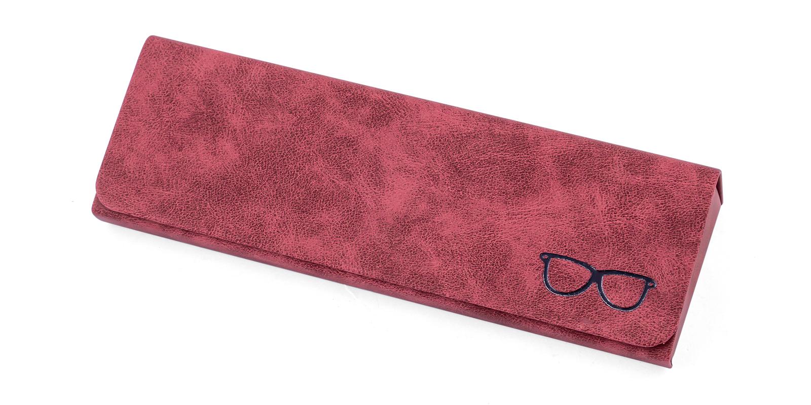 Iron Eyeglasses Case AB07901 Red   Frames from ABBE Glasses