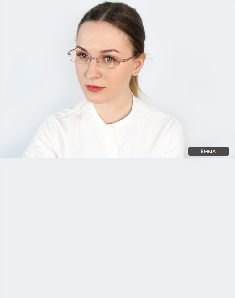 Rimless glasses frames