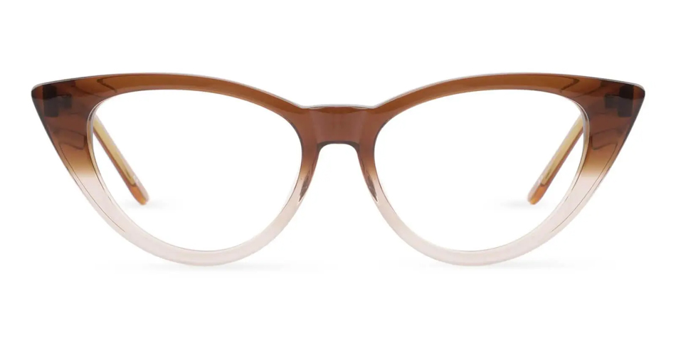 brown glasses