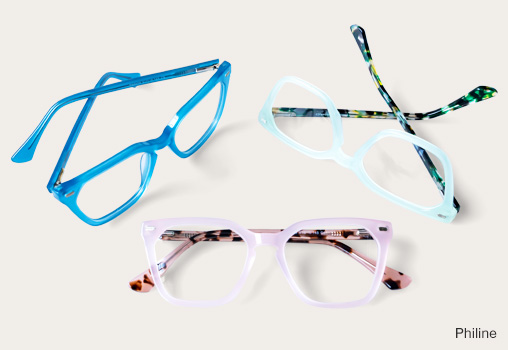 colorful glasses frames