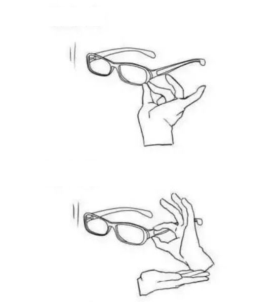 actions of push glasses