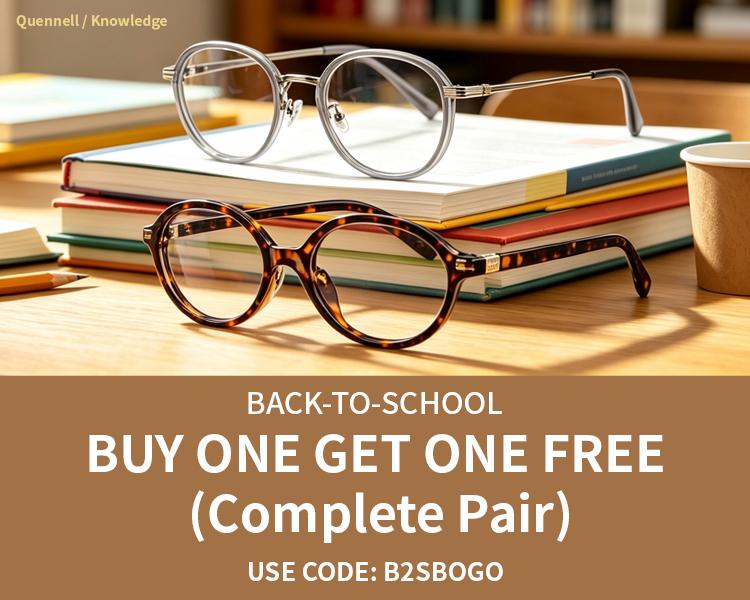ABBE Glasses back to school promotion